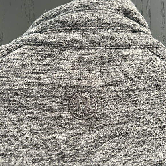 Lululemon Funnel Neck Charcoal Grey Zip Up Sweatshirt - Picture 4 of 5